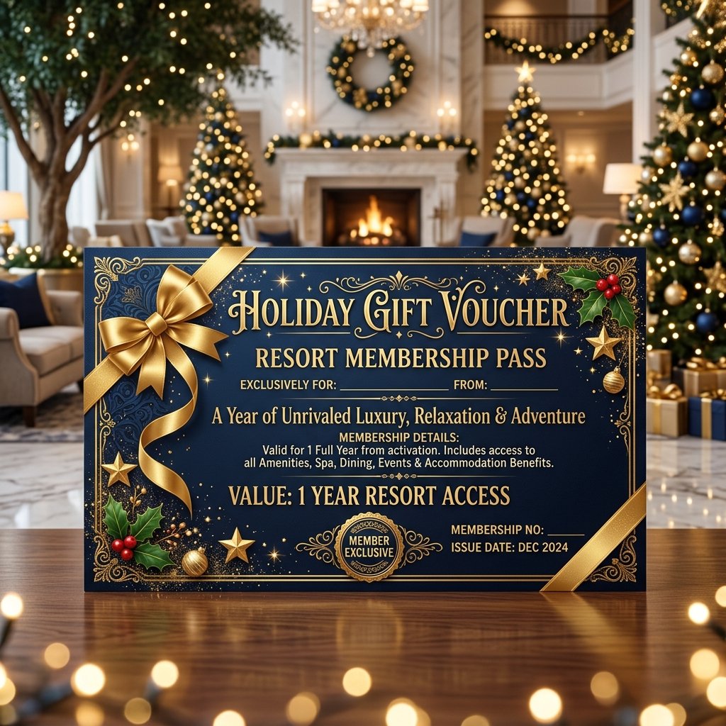 Berlian Resorts Redeem Voucher Certificate